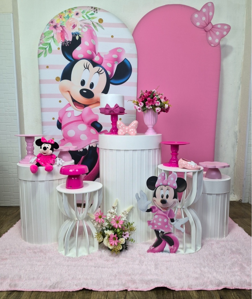 Minnie Jardim dos Sonhos - Kit Pegue E Monte - Luci_rodrigues_decorações