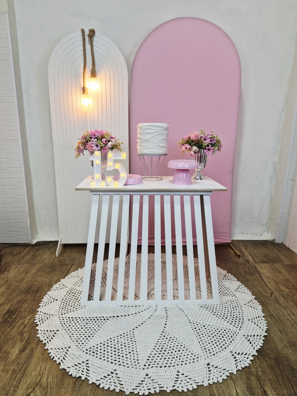 Rosa Delicado - Kit Pegue E Monte - Luci_rodrigues_decorações