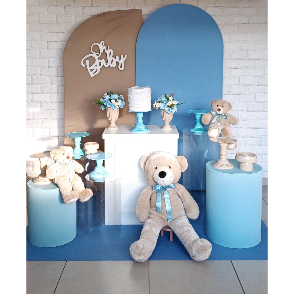 Ursos Azul E Bege - Kit Pegue E Monte - Luci_rodrigues_decorações