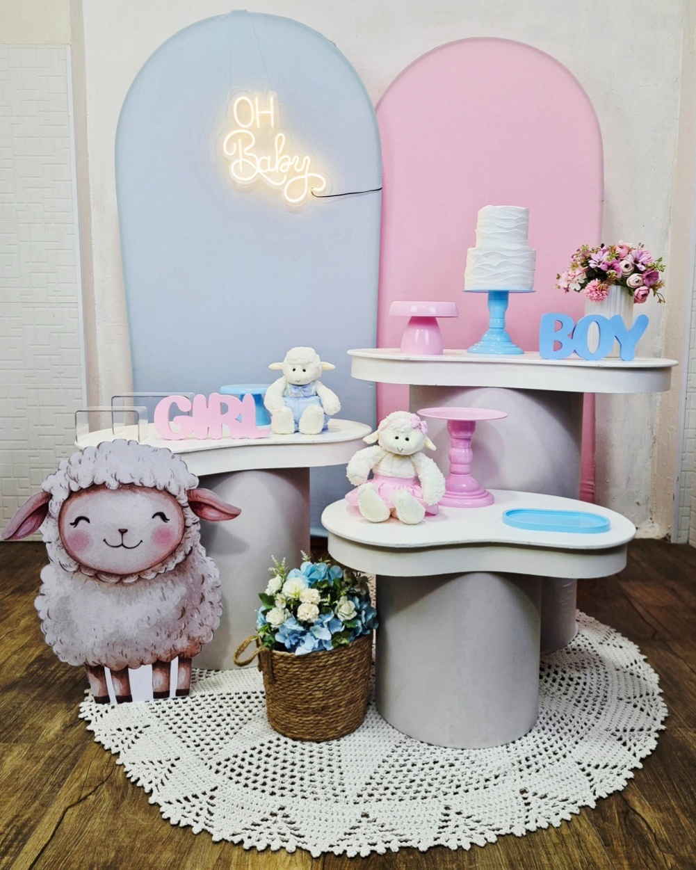 Revelação Ovelhinhas - Kit Pegue E Monte - Luci_rodrigues_decorações