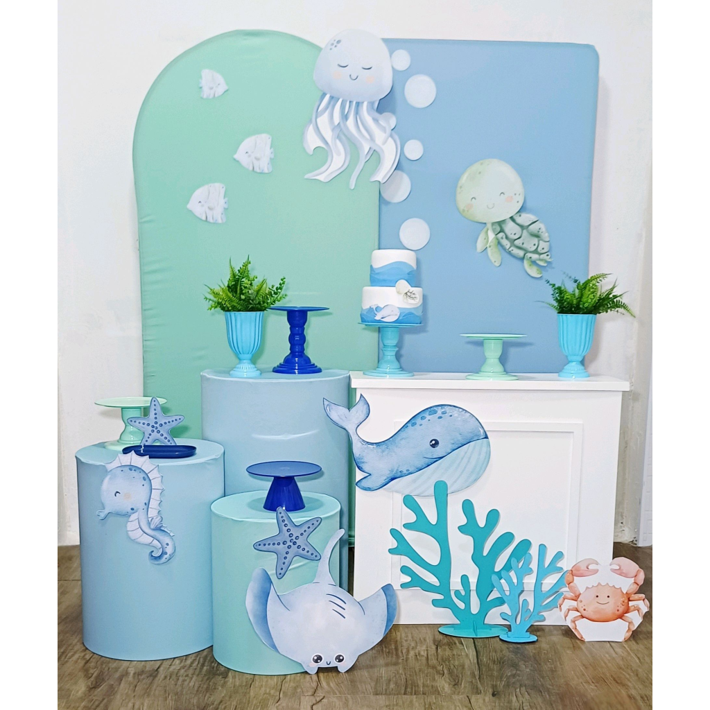 Fundo Do Mar - Kit Pegue E Monte - Luci_rodrigues_decorações