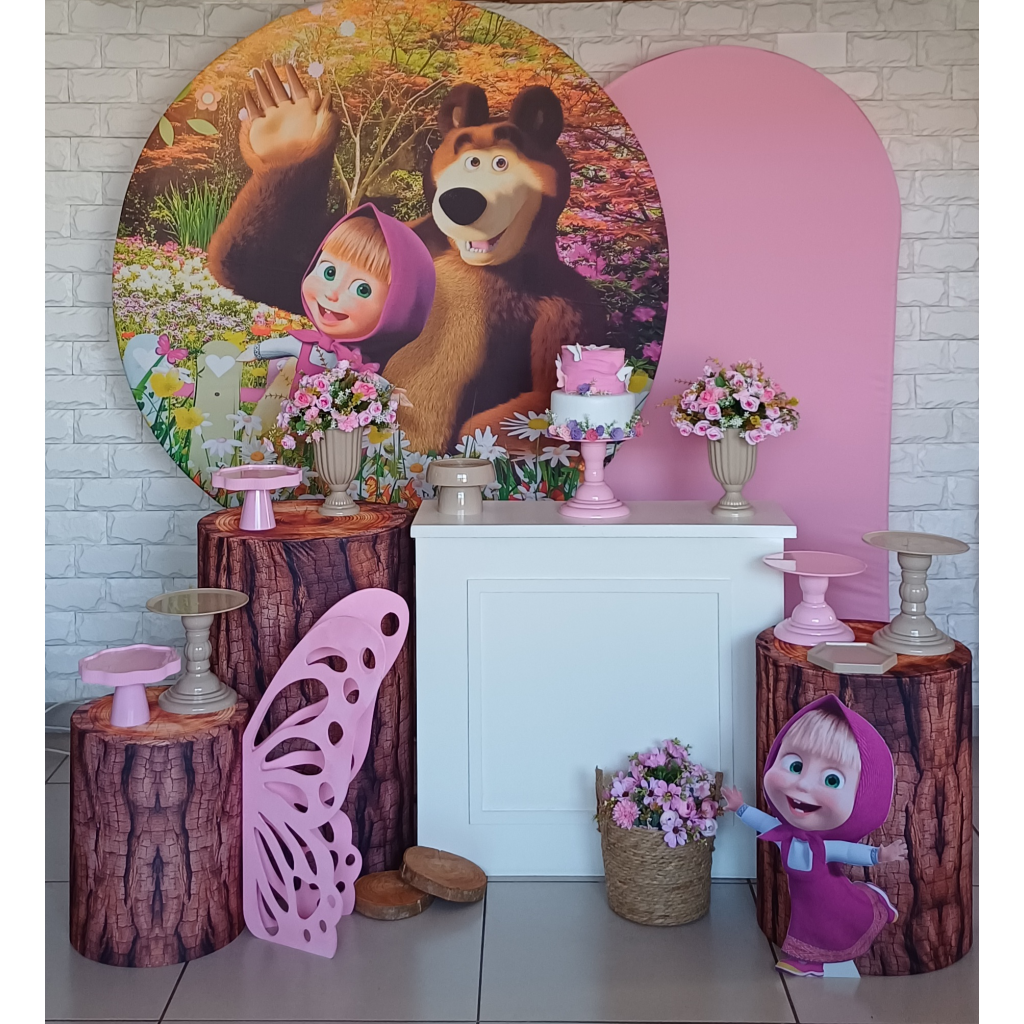 Masha E O Urso - Kit Pegue E Monte - Luci_rodrigues_decorações