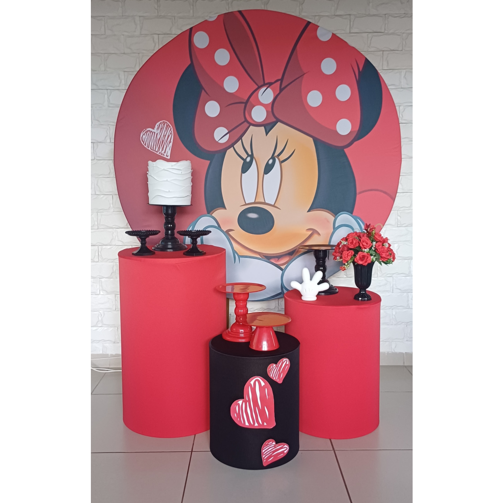Minnie Vermelha - Kit Pegue E Monte - Luci_rodrigues_decorações