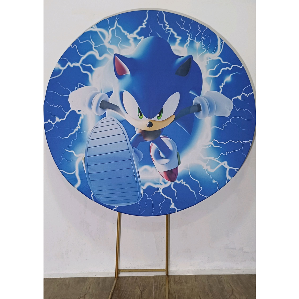 Sonic - Painel Redondo - Luci_rodrigues_decorações