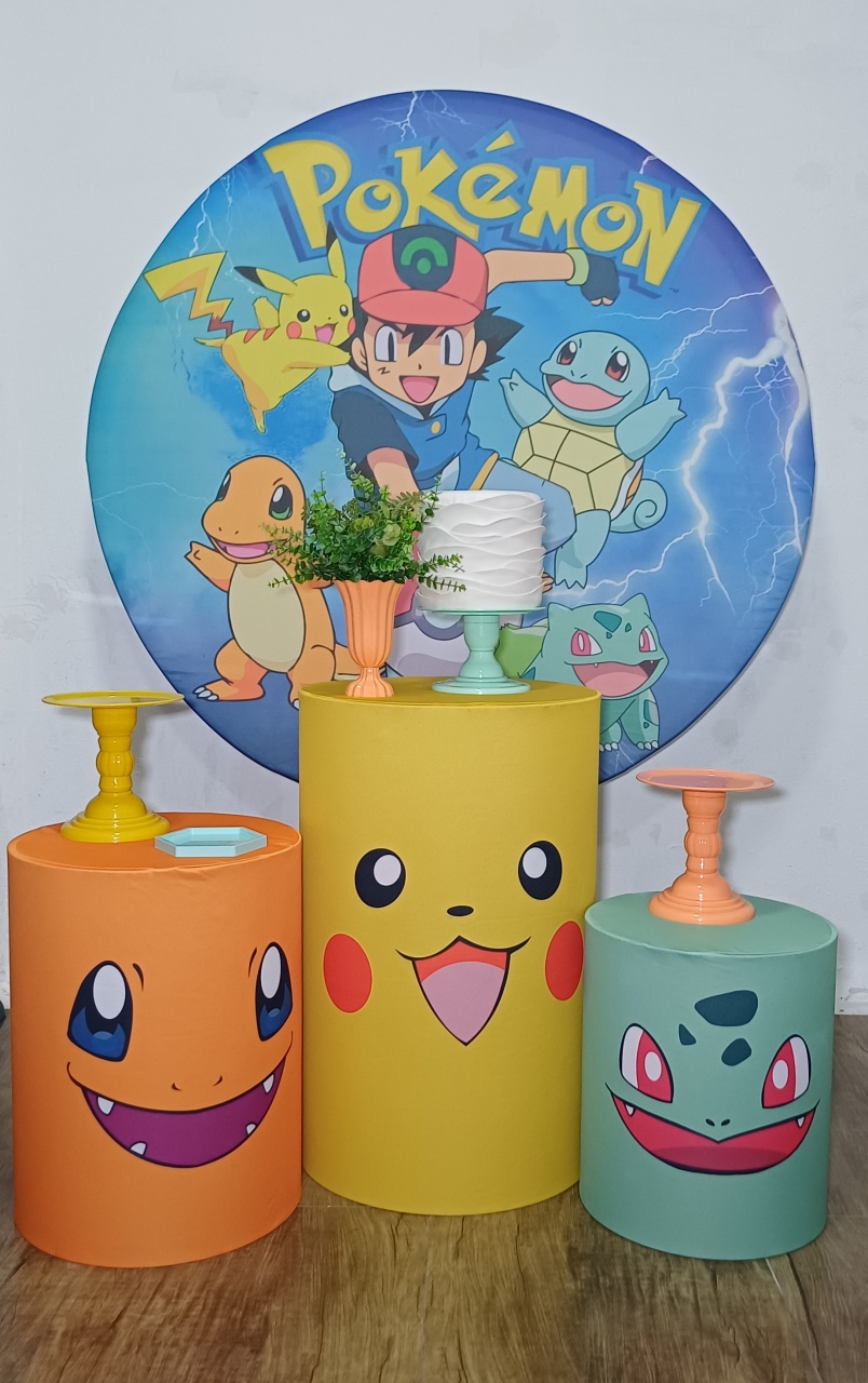 Pokemon - Kit Pegue E Monte - Luci_rodrigues_decorações