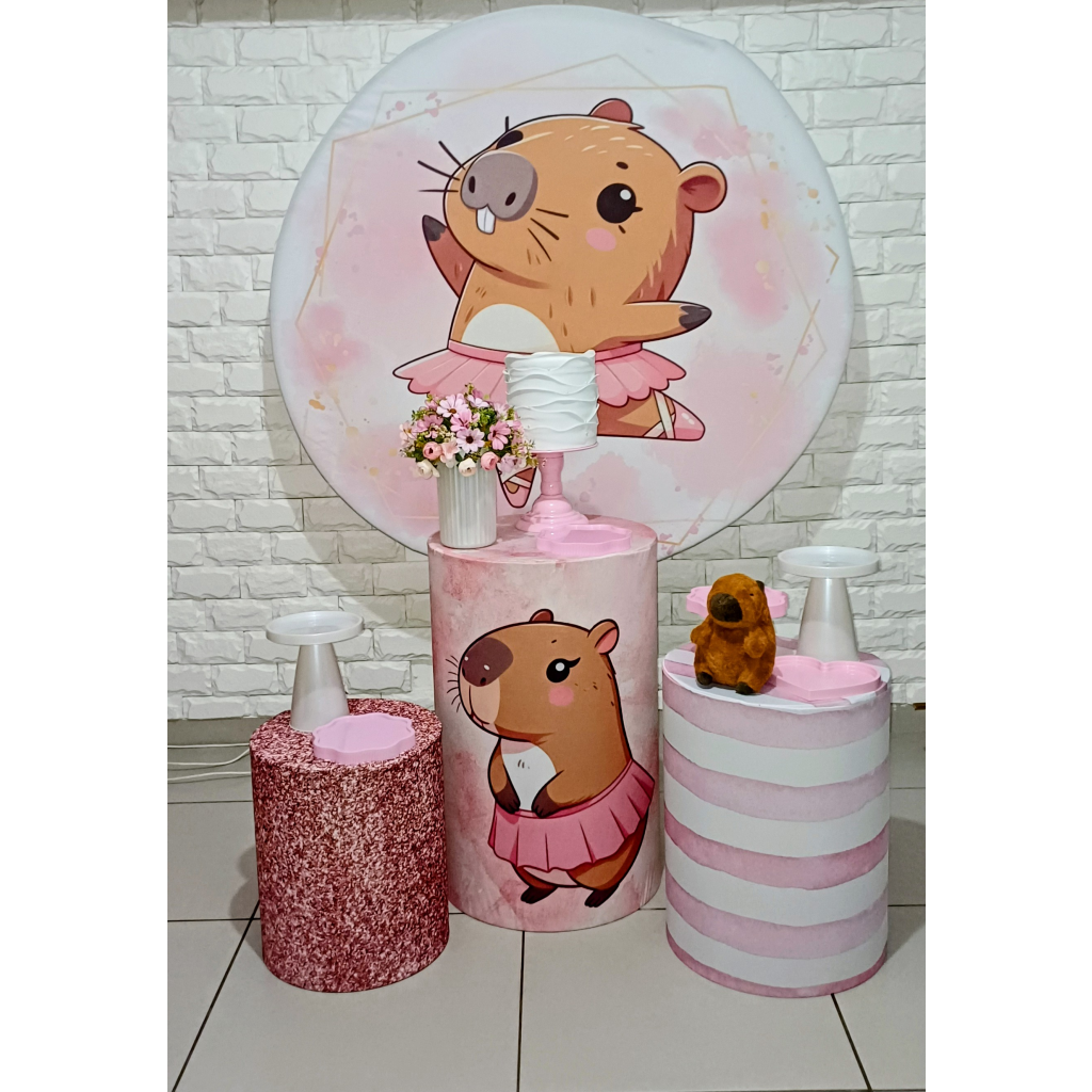 Capivara Bailarina - Kit Pegue E Monte - Luci_rodrigues_decorações