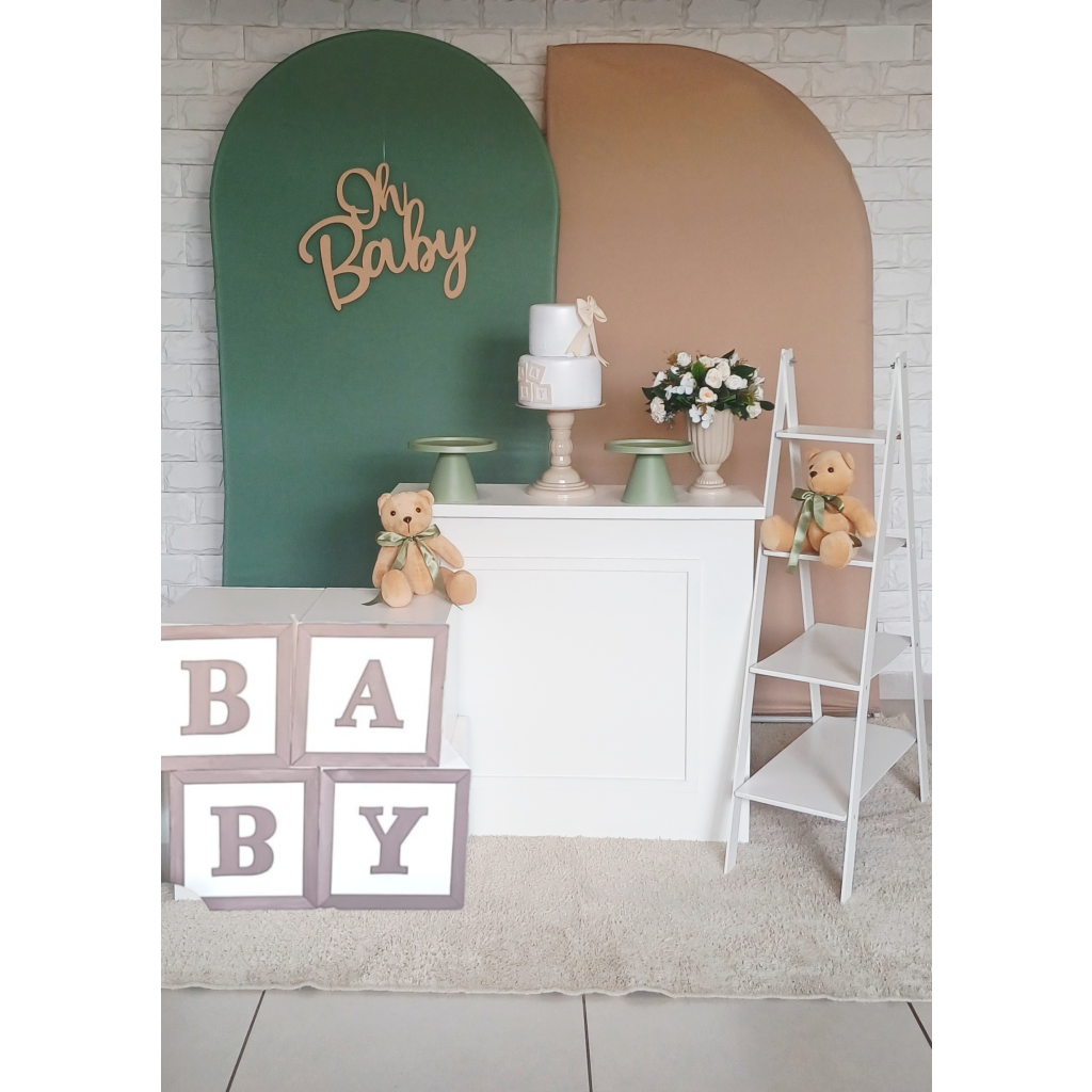 Oh Baby Verde E Bege - Kit Pegue E Monte - Luci_rodrigues_decorações