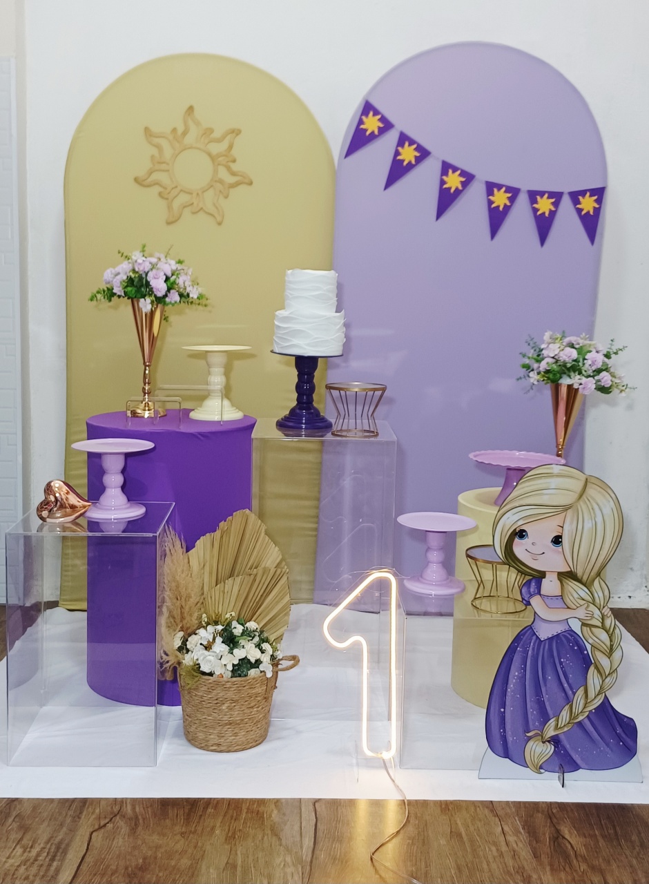 Rapunzel Baby Clean - Kit Pegue E Monte - Luci_rodrigues_decorações