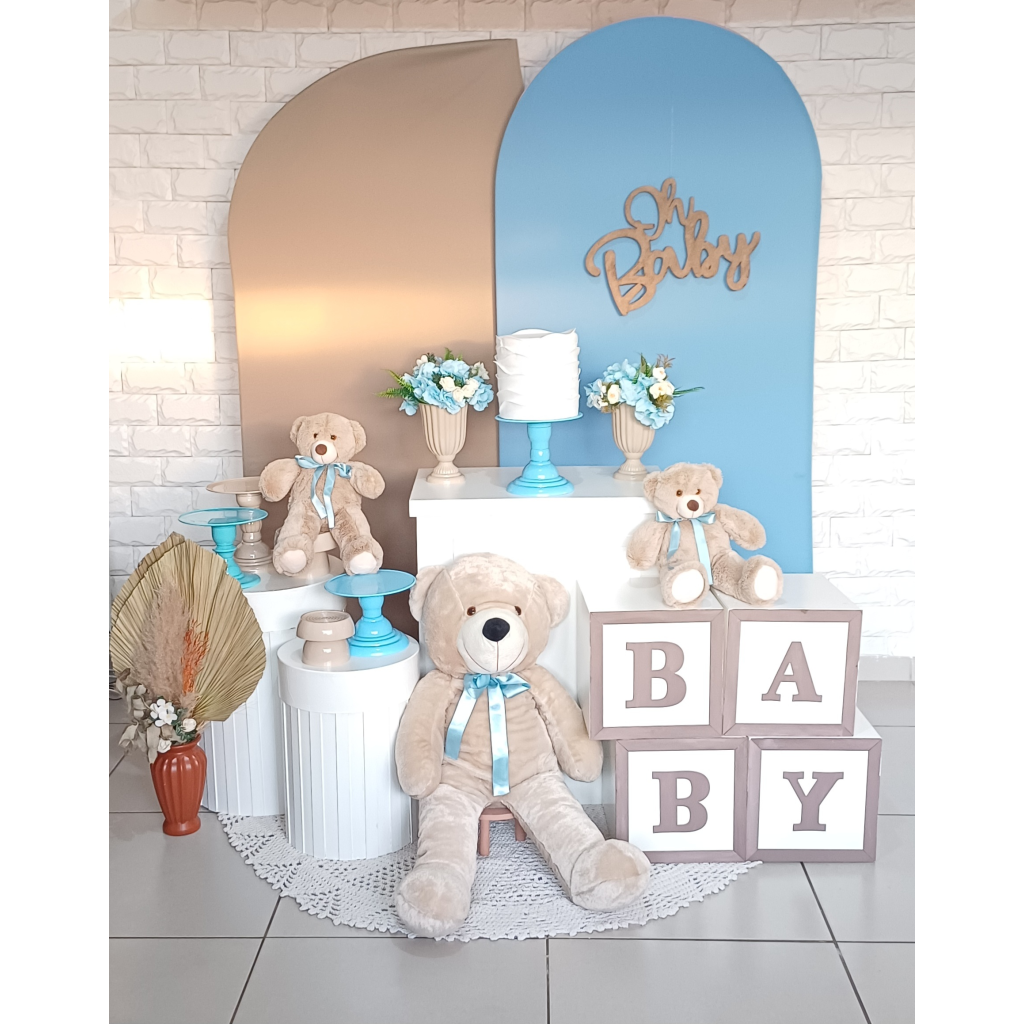 Ursos Azul E Bege - Kit Pegue E Monte - Luci_rodrigues_decorações