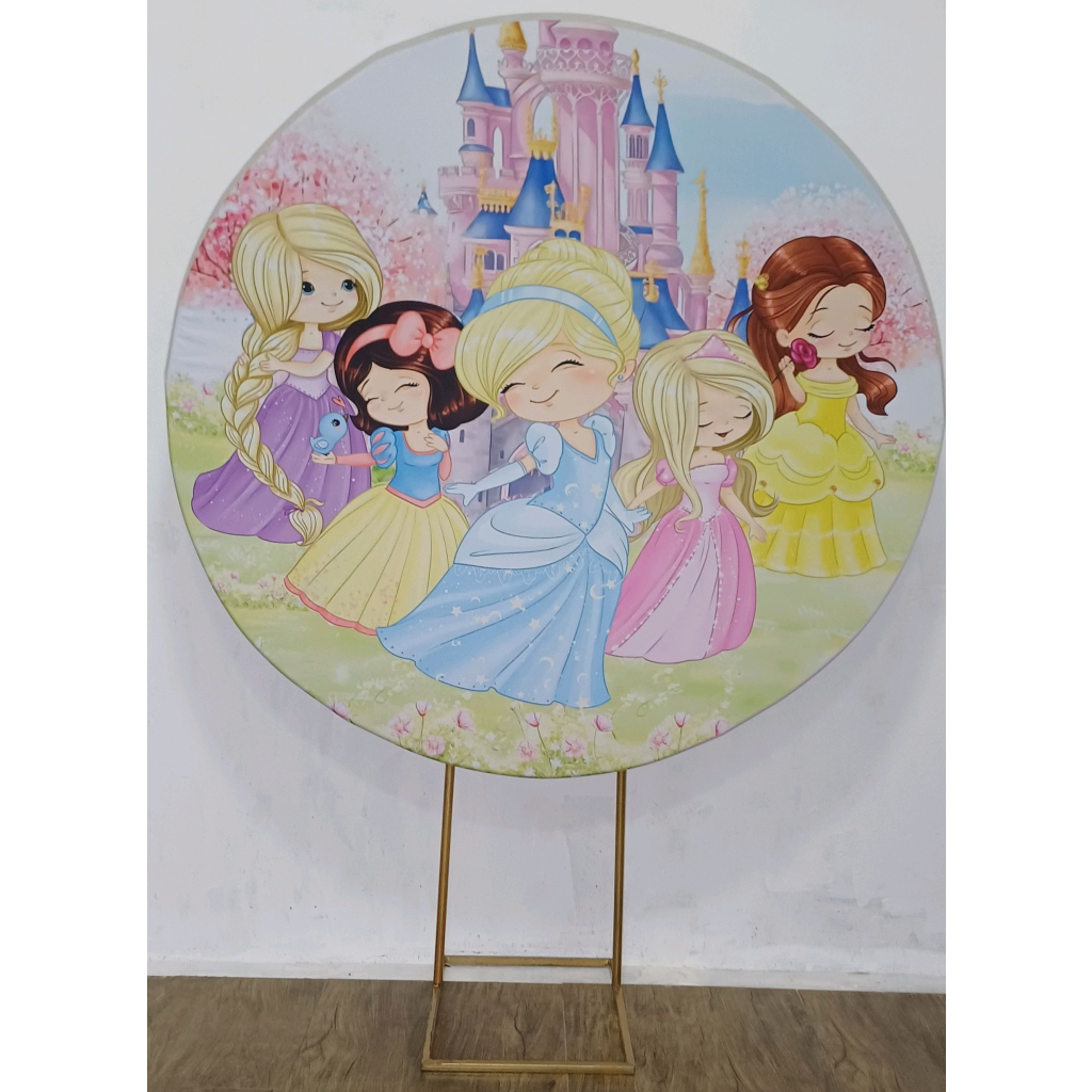Princesas Baby - Painel Redondo - Luci_rodrigues_decorações