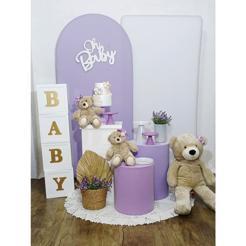 Chá de Bebê Lilás- Kit Pegue E Monte - Luci_rodrigues_decorações