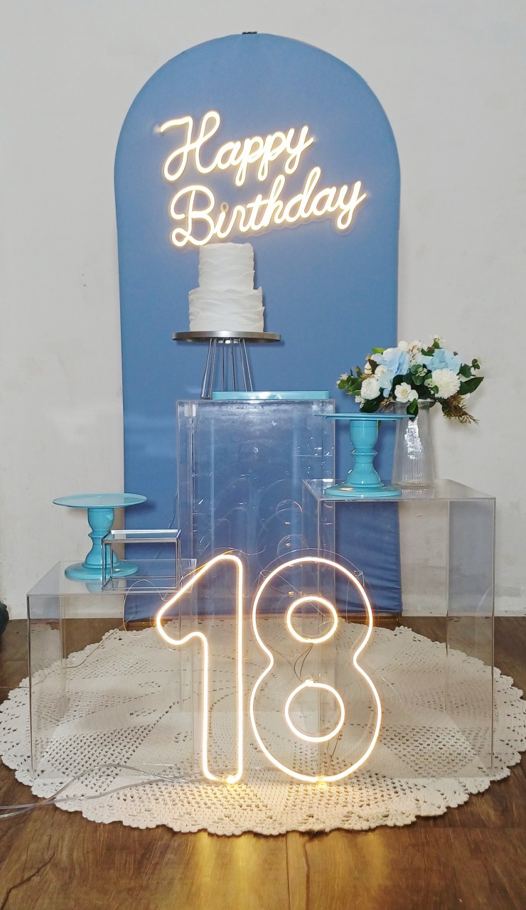 Happy Birthday Azul - Kit Pegue E Monte - Luci_rodrigues_decorações