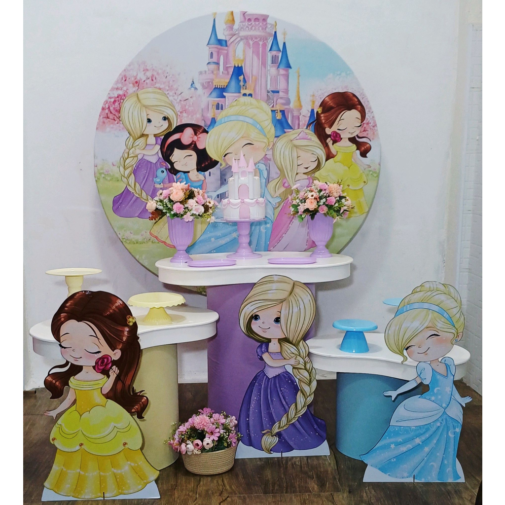 Princesas Baby Moderninho - Kit Pegue E Monte - Luci_rodrigues_decorações
