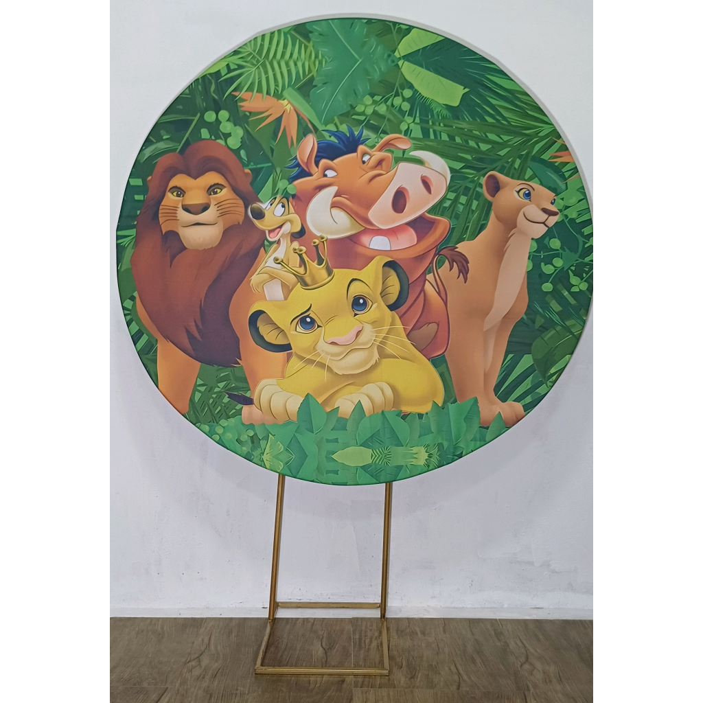 Rei Leão - Painel Redondo - Luci_rodrigues_decorações
