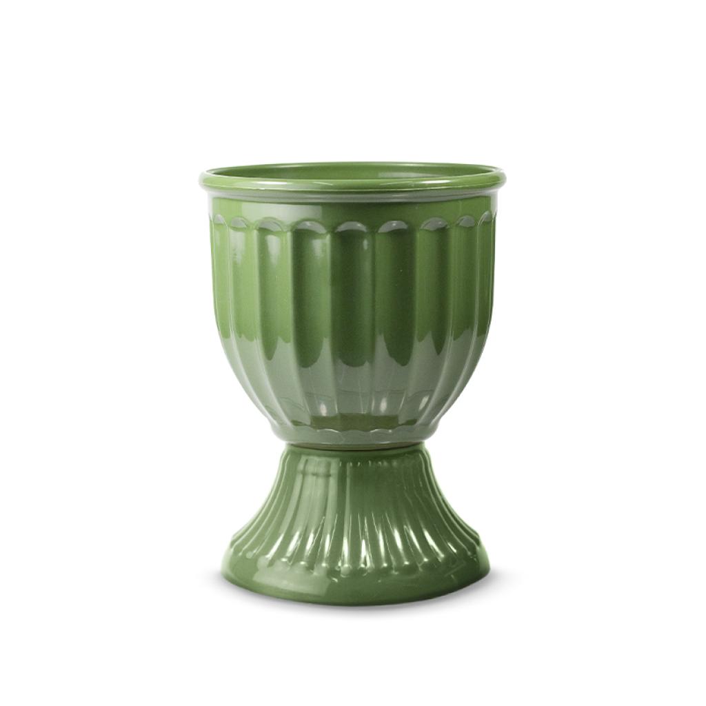Vaso Romano - Verde Militar - Luci_rodrigues_decorações