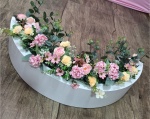 Floreira Em Mdf - Com Flores - imagem 1