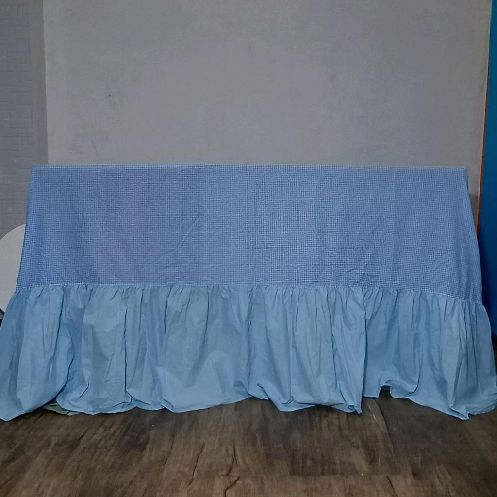 Toalha Babado - Azul - Azul Bebê - Luci_rodrigues_decorações