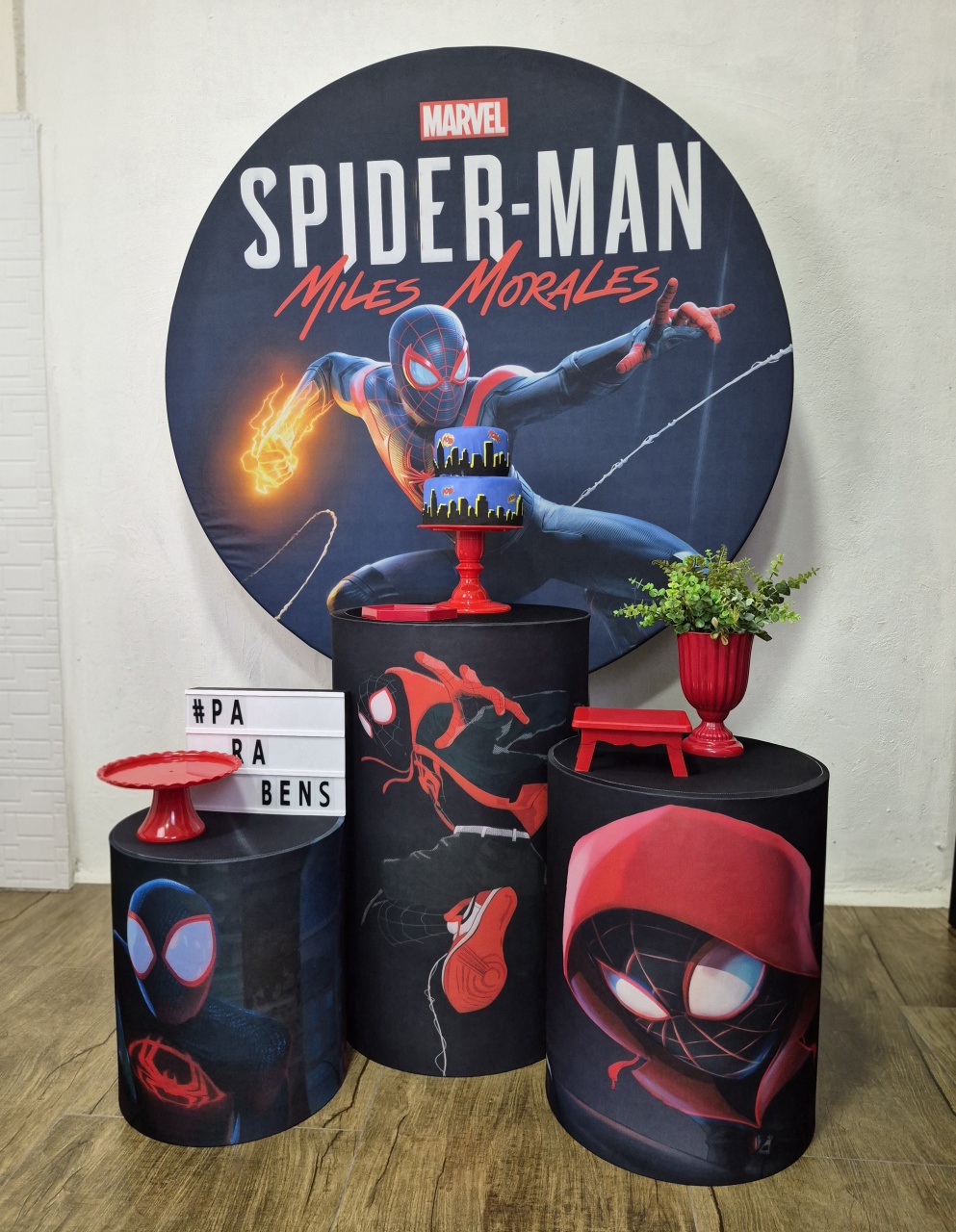 Homem Aranha Miles Morales - Kit Pegue E Monte - Luci_rodrigues_decorações