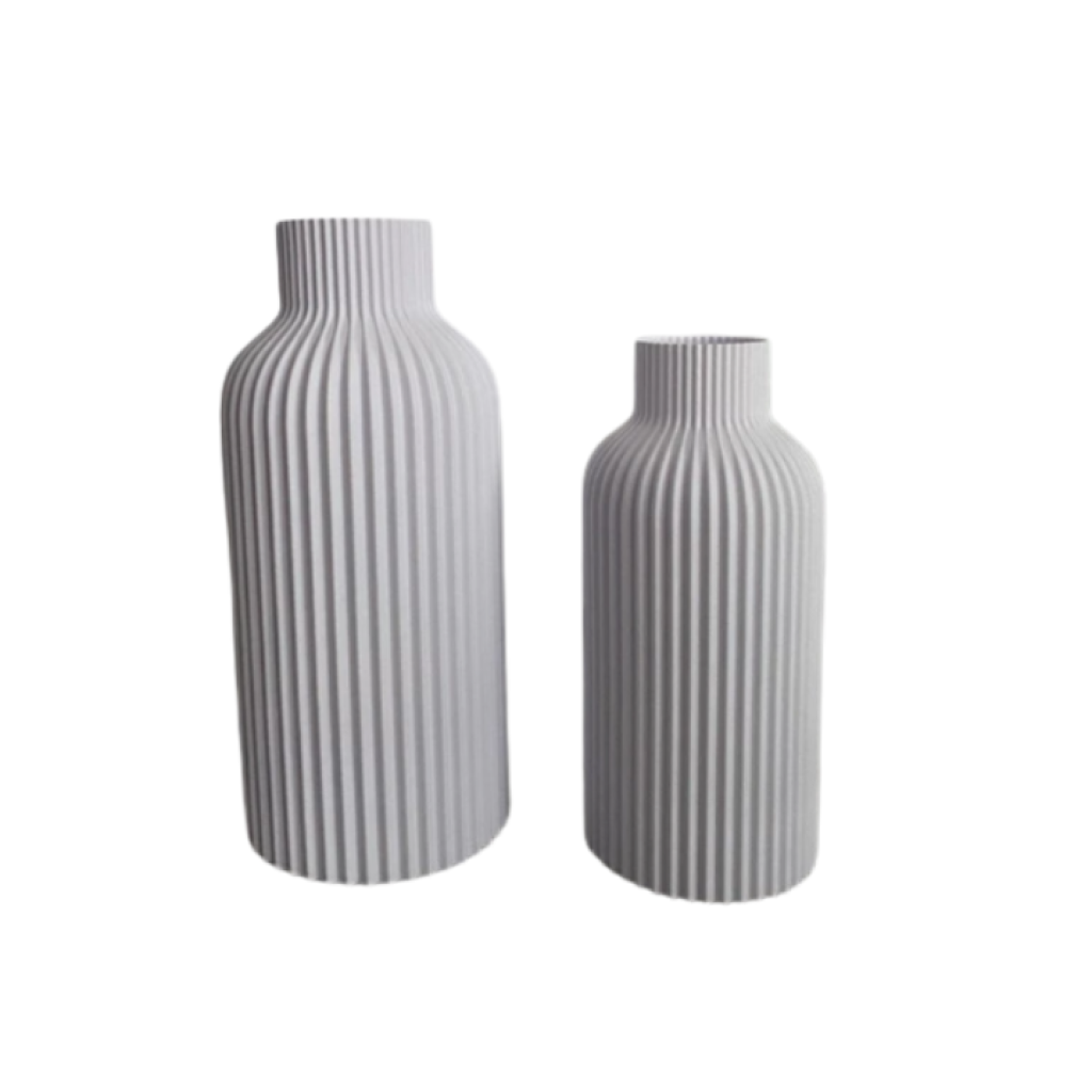Vaso Cinza - Impressão 3D - Cinza - Luci_rodrigues_decorações