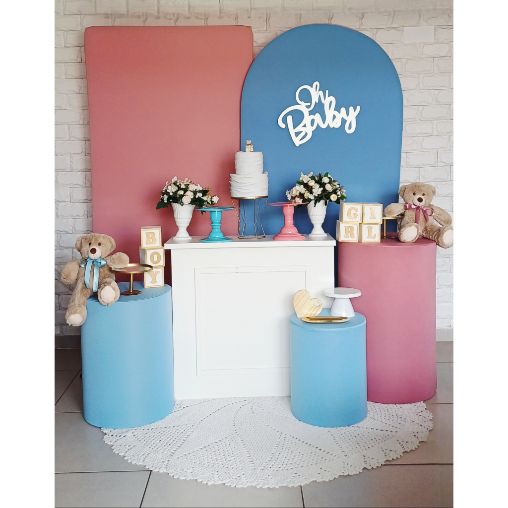 Revelação O Rosê E Azul - Luci_rodrigues_decorações