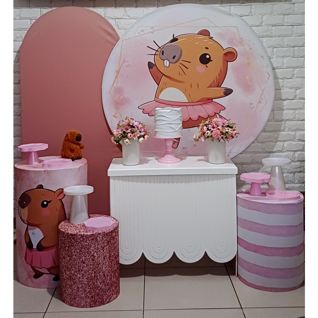Capivara Bailarina - Kit Pegue E Monte - Luci_rodrigues_decorações