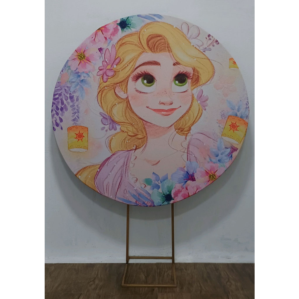Rapunzel - Painel Redondo - Luci_rodrigues_decorações