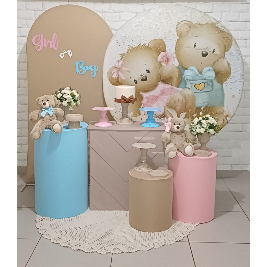 Revelação Ursinhos - Kit Pegue E Monte - Luci_rodrigues_decorações