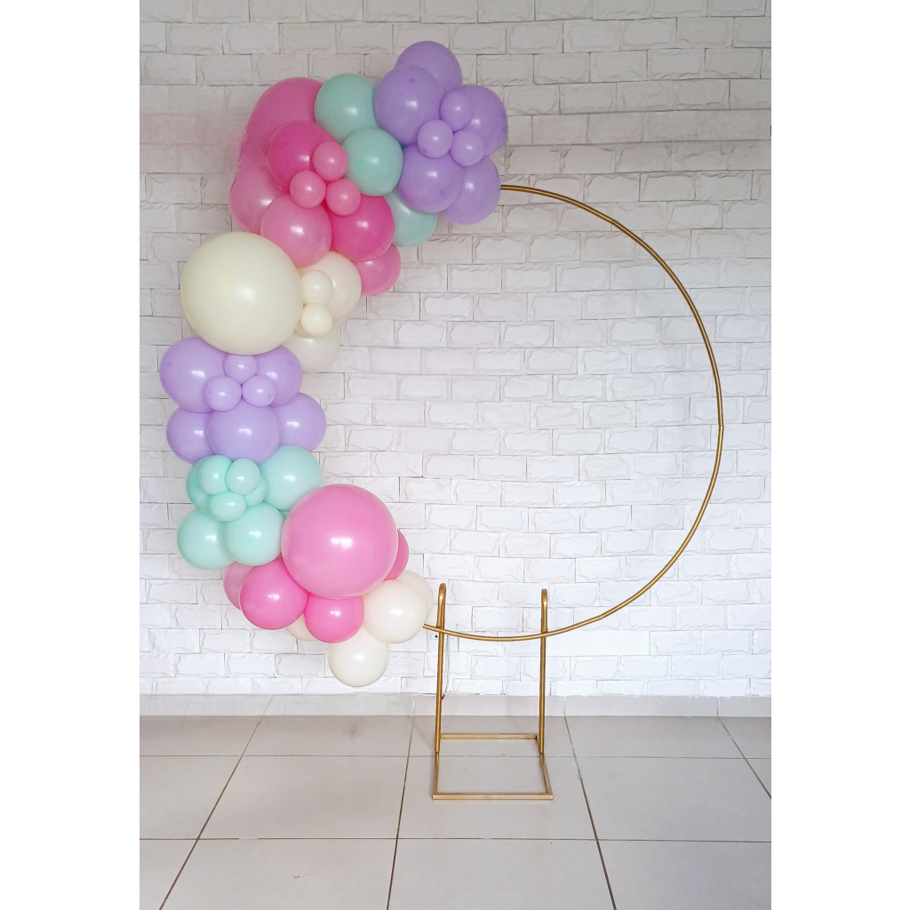 Arco de Balões - Cores Simples - Luci_rodrigues_decorações