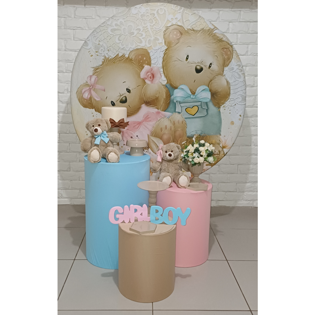 Chá Revelação Com Ursinhos - Kit Pegue E Monte - Luci_rodrigues_decorações
