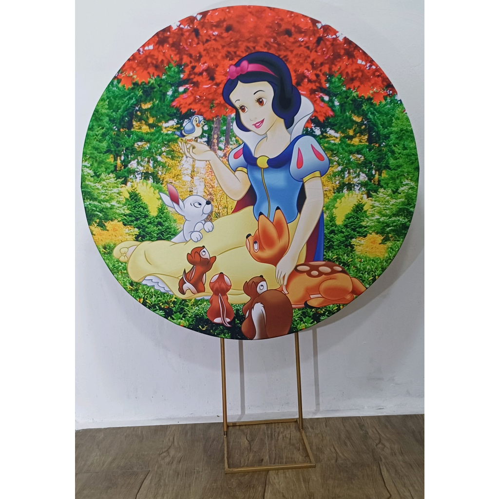 Branca de Neve- Painel Redondo - Luci_rodrigues_decorações