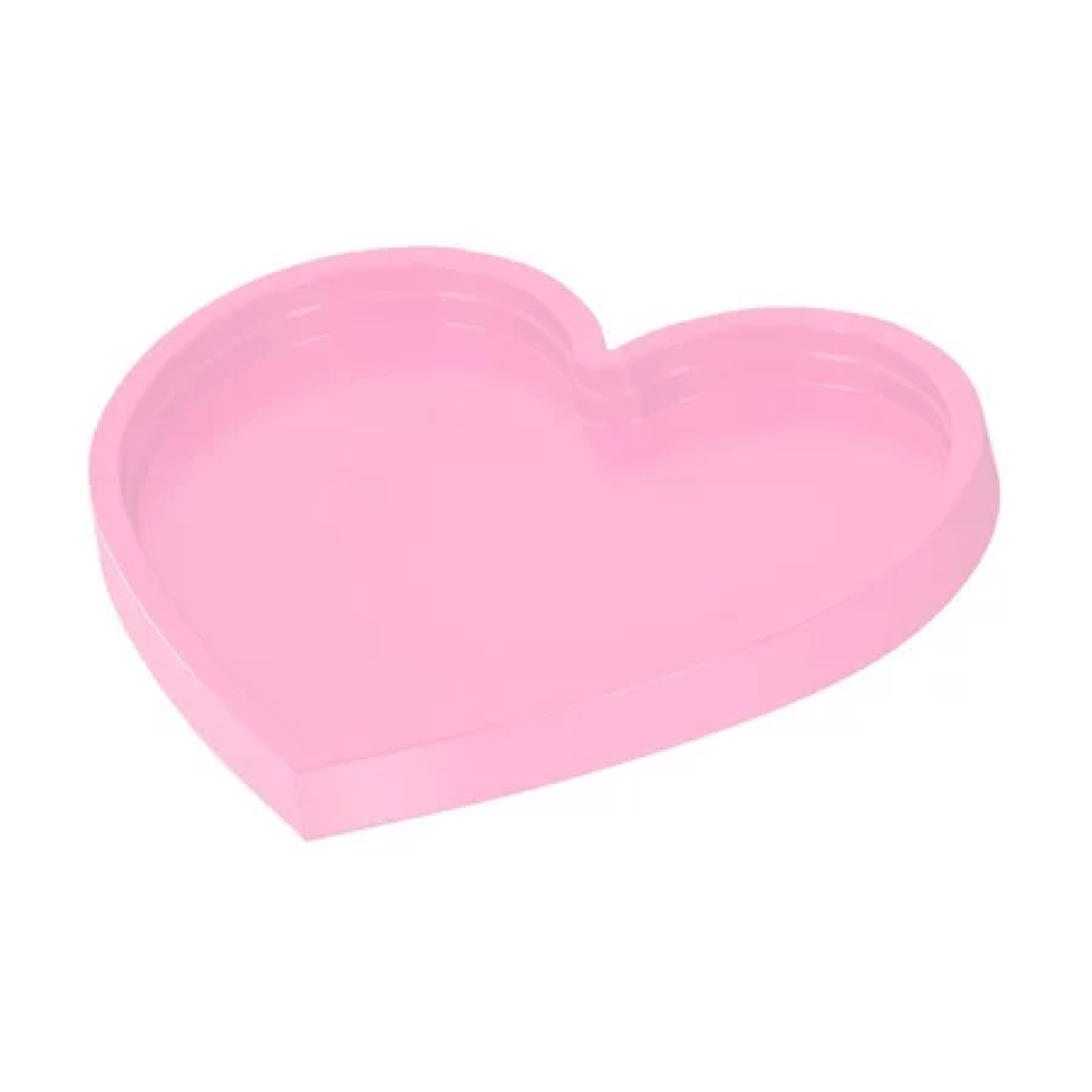 Bandeja Coração - Rosa Bebê - Luci_rodrigues_decorações
