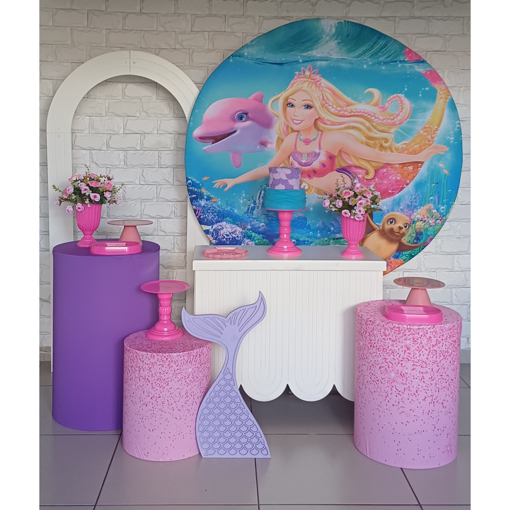 Barbie Sereia - Kit Pegue E Monte - Luci_rodrigues_decorações