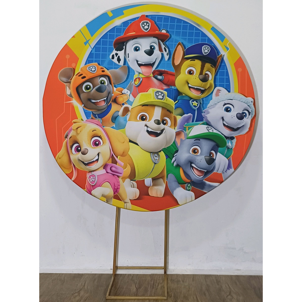 Patrulha Canina - Painel Redondo - Luci_rodrigues_decorações