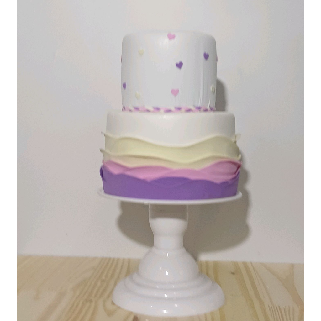 Bolo Corações Candy - Colorido - Luci_rodrigues_decorações