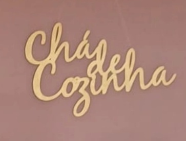 Chá de Cozinha - Placa Mdf  - Dourado - Luci_rodrigues_decorações