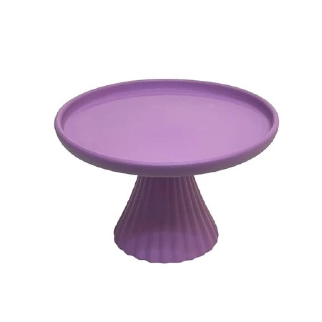 Boleira de Ceramica - Lilás - Luci_rodrigues_decorações