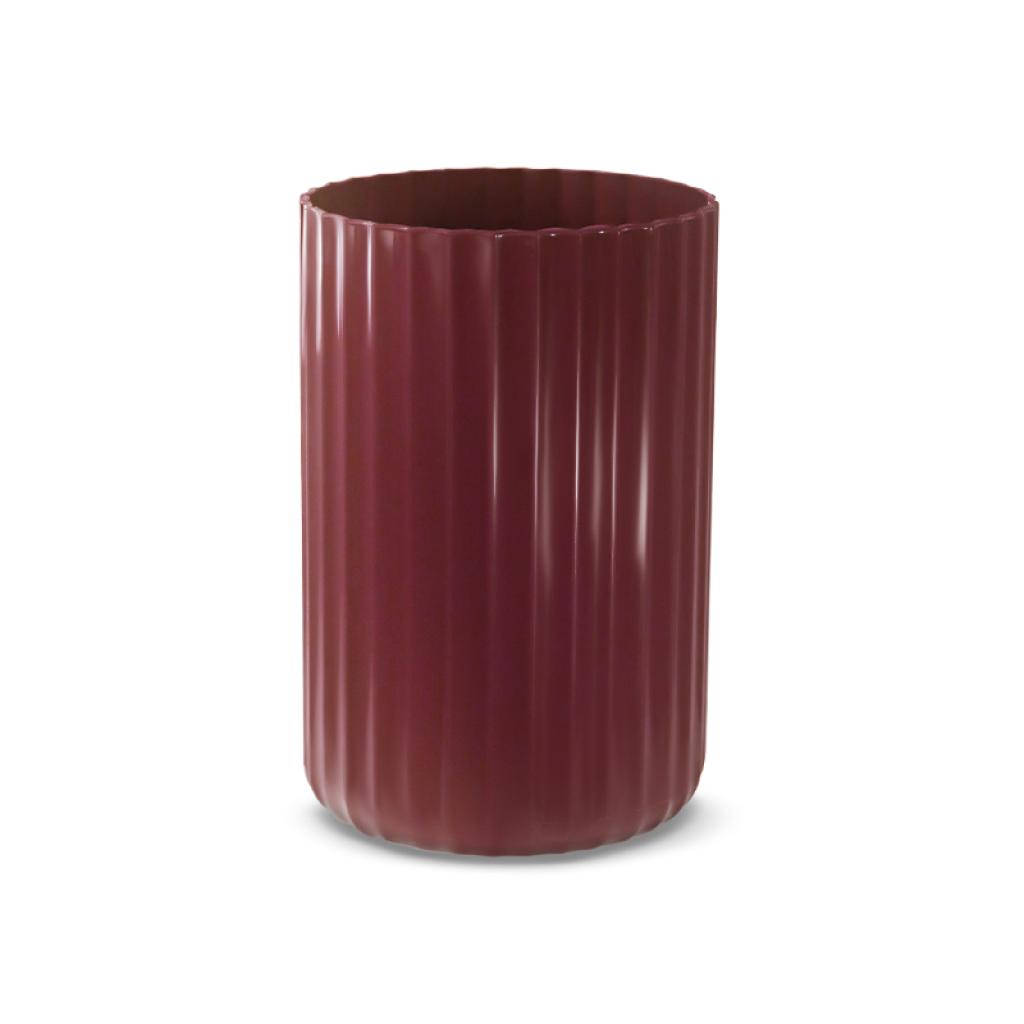 Vaso Canelado - Vermelho Cereja - Luci_rodrigues_decorações