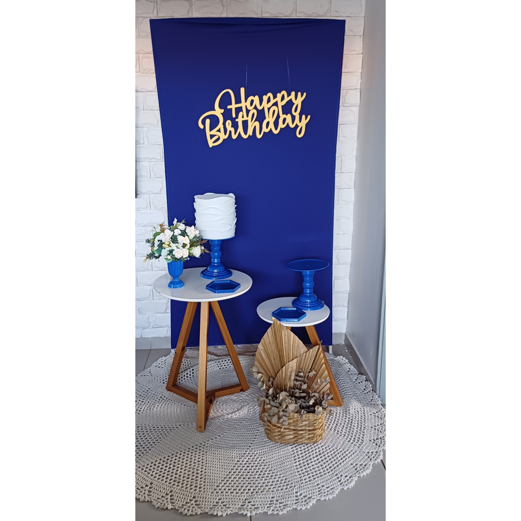 Happy Birthday Azul Royal - Luci_rodrigues_decorações
