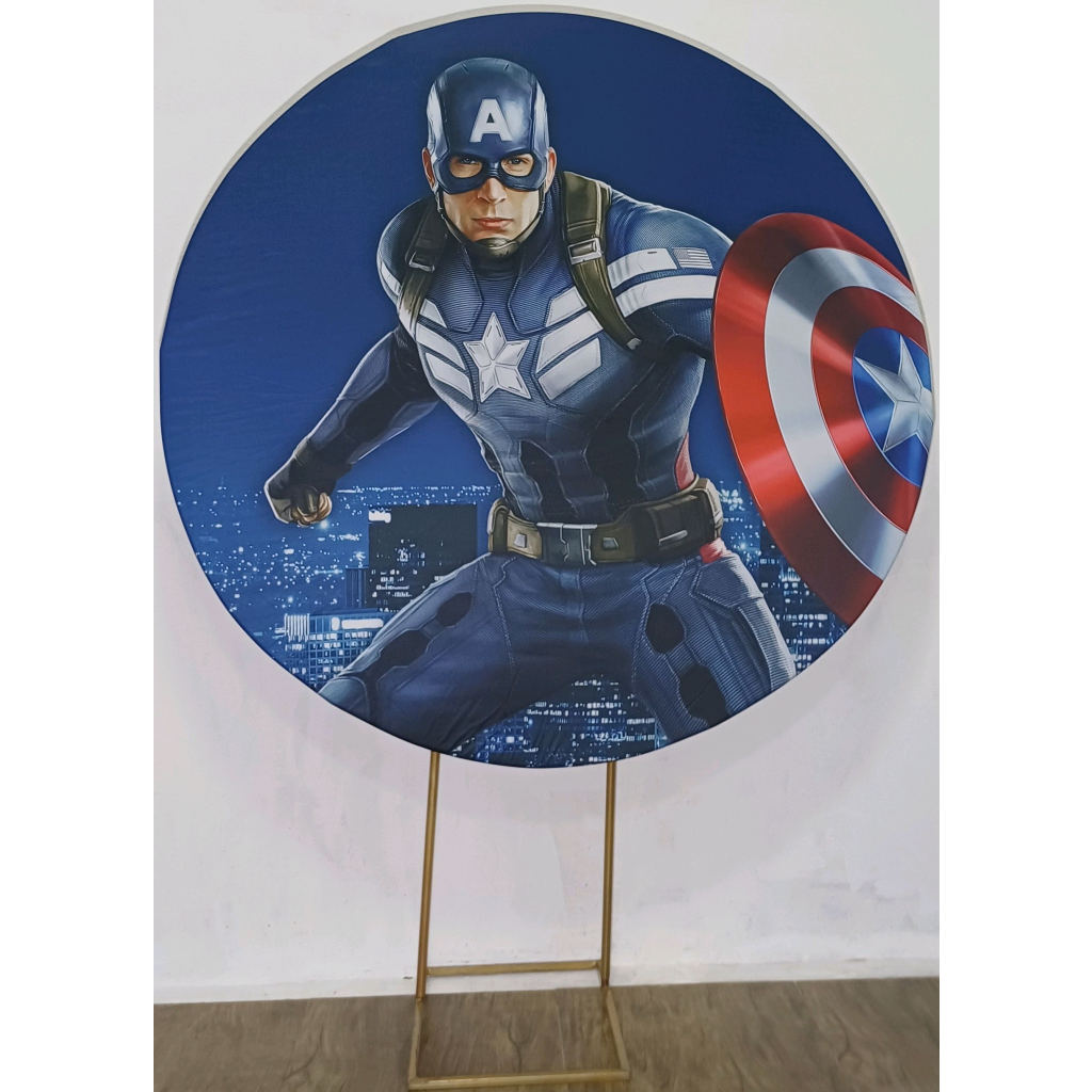 Capitão América - Painel Redondo - Luci_rodrigues_decorações