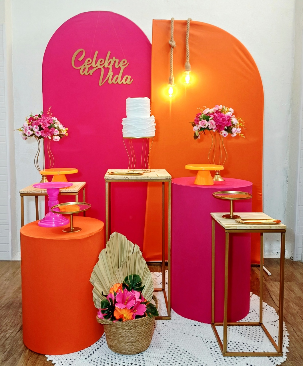 Pink E Rosa - Kit Pegue E Monte - Luci_rodrigues_decorações