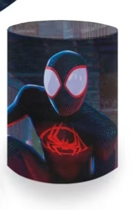 Homem Aranha Miles Morales - Capa de Cilindro P - Luci_rodrigues_decorações