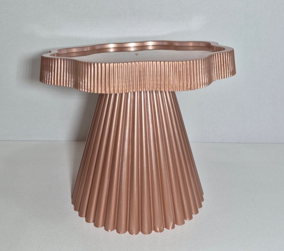 Boleira Flor - Rose Gold - Luci_rodrigues_decorações
