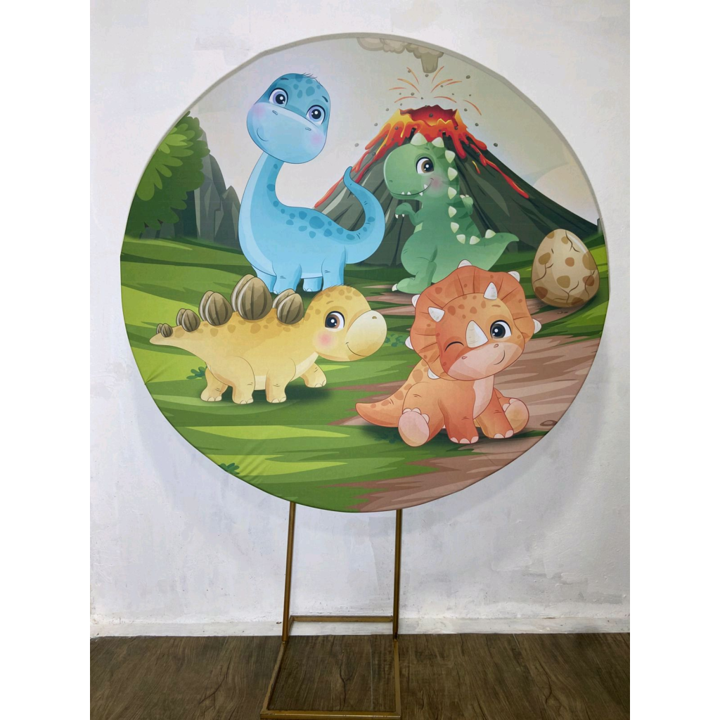 Dino Baby - Painel Redondo - Luci_rodrigues_decorações