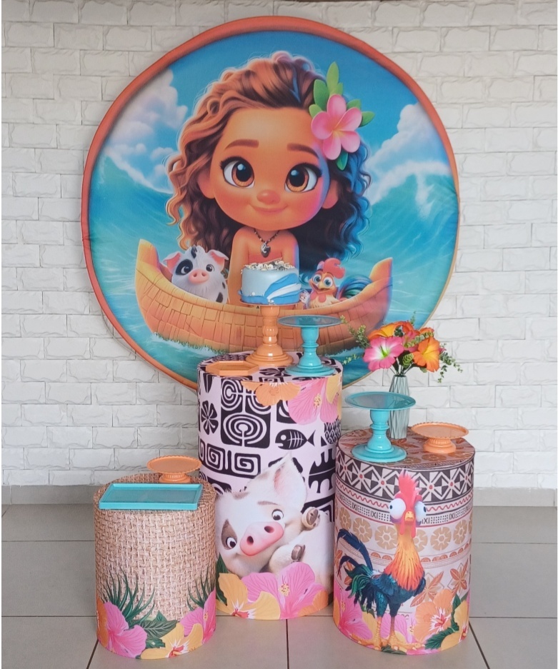 Moana Baby - Kit Pegue E Monte - Luci_rodrigues_decorações