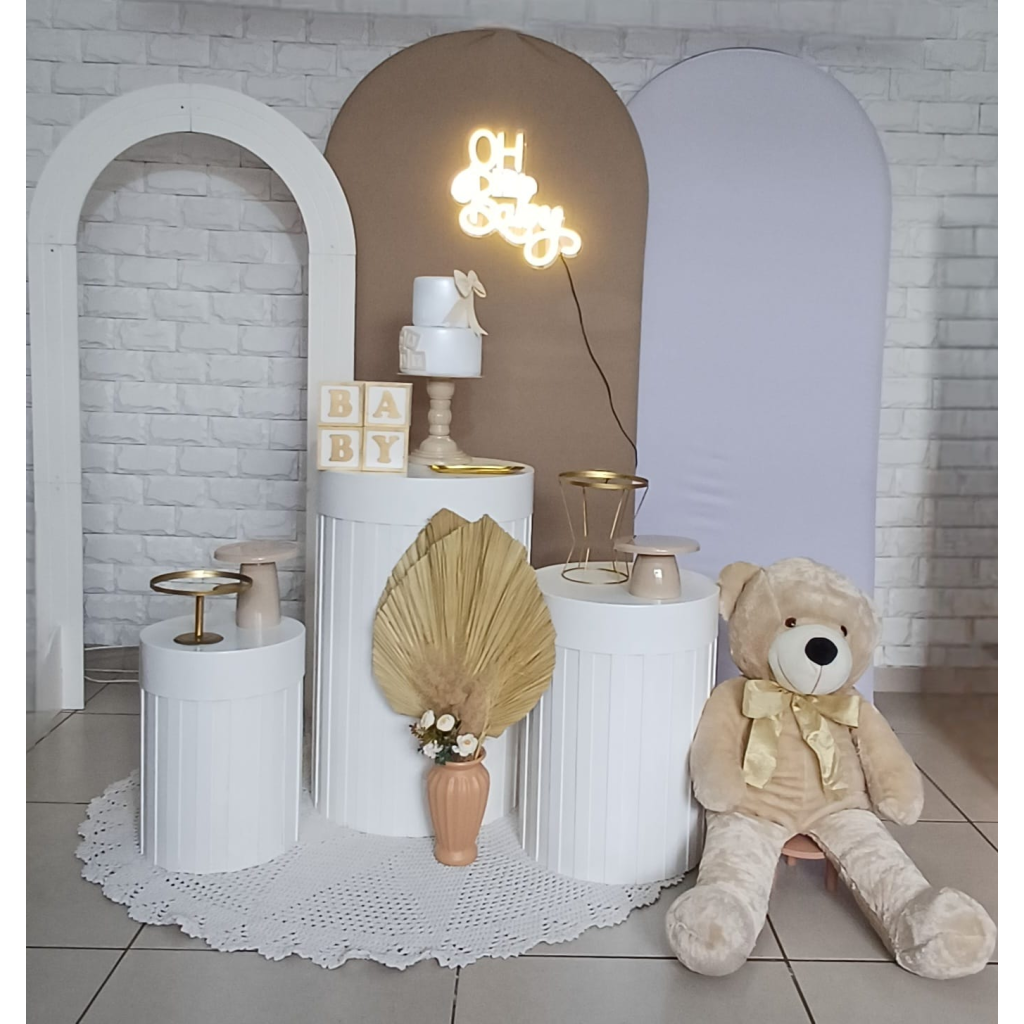 Chá de Bebê Bege - Kit Pegue E Monte - Luci_rodrigues_decorações