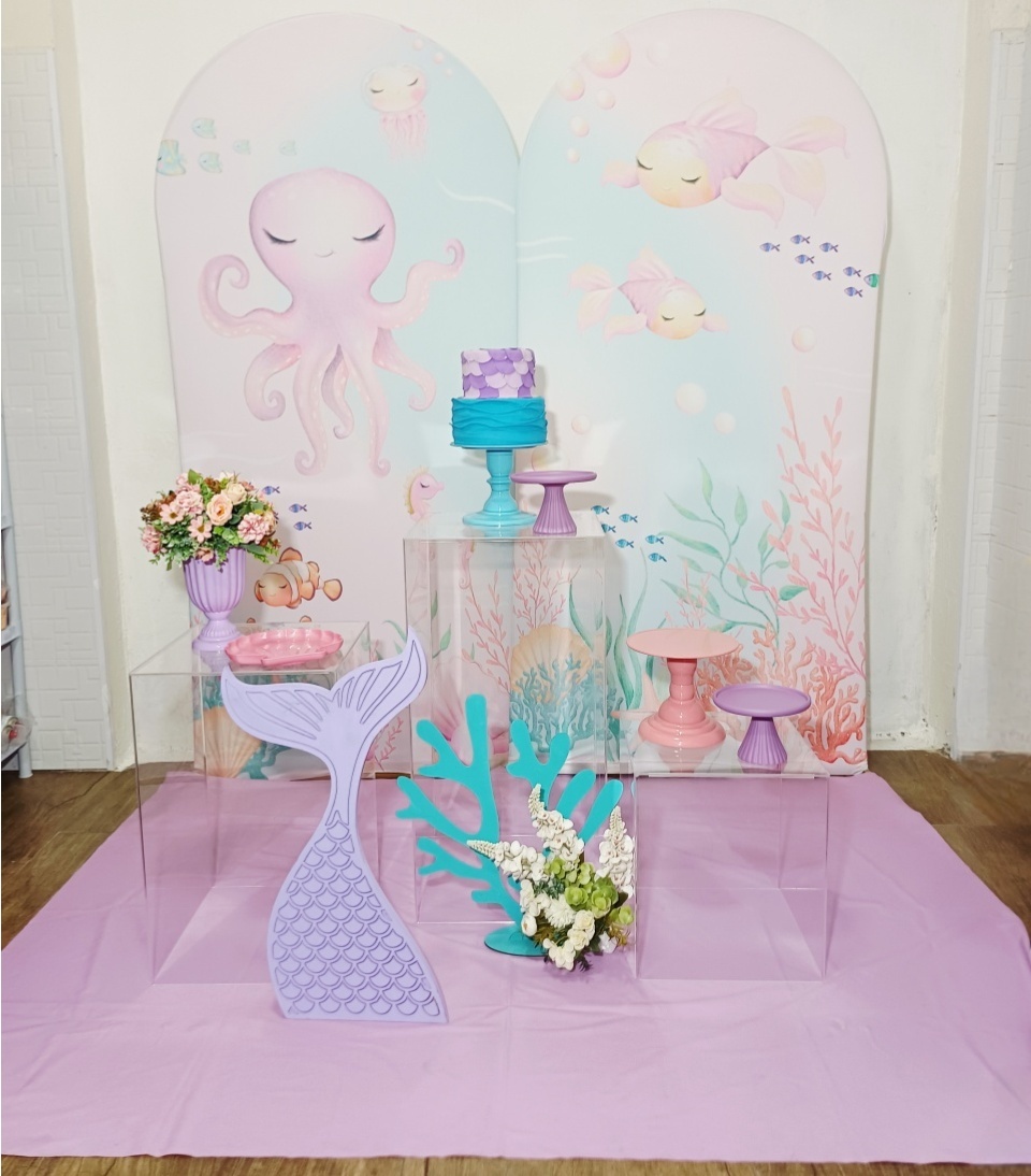 Fundo Do Mar Encanto - Kit Pegue E Monte - Luci_rodrigues_decorações