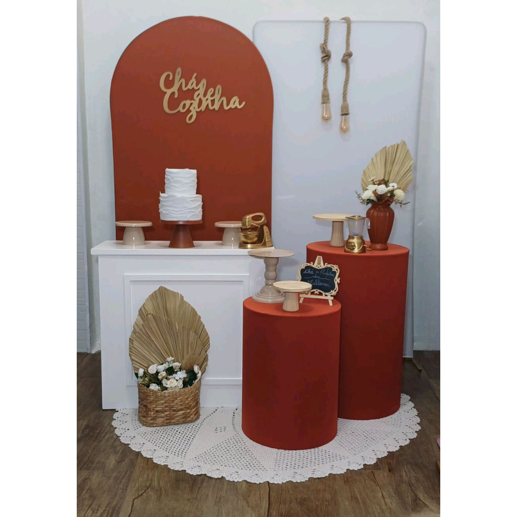 Chá de Cozinha Terracota - Kit Pegue E Monte - Luci_rodrigues_decorações