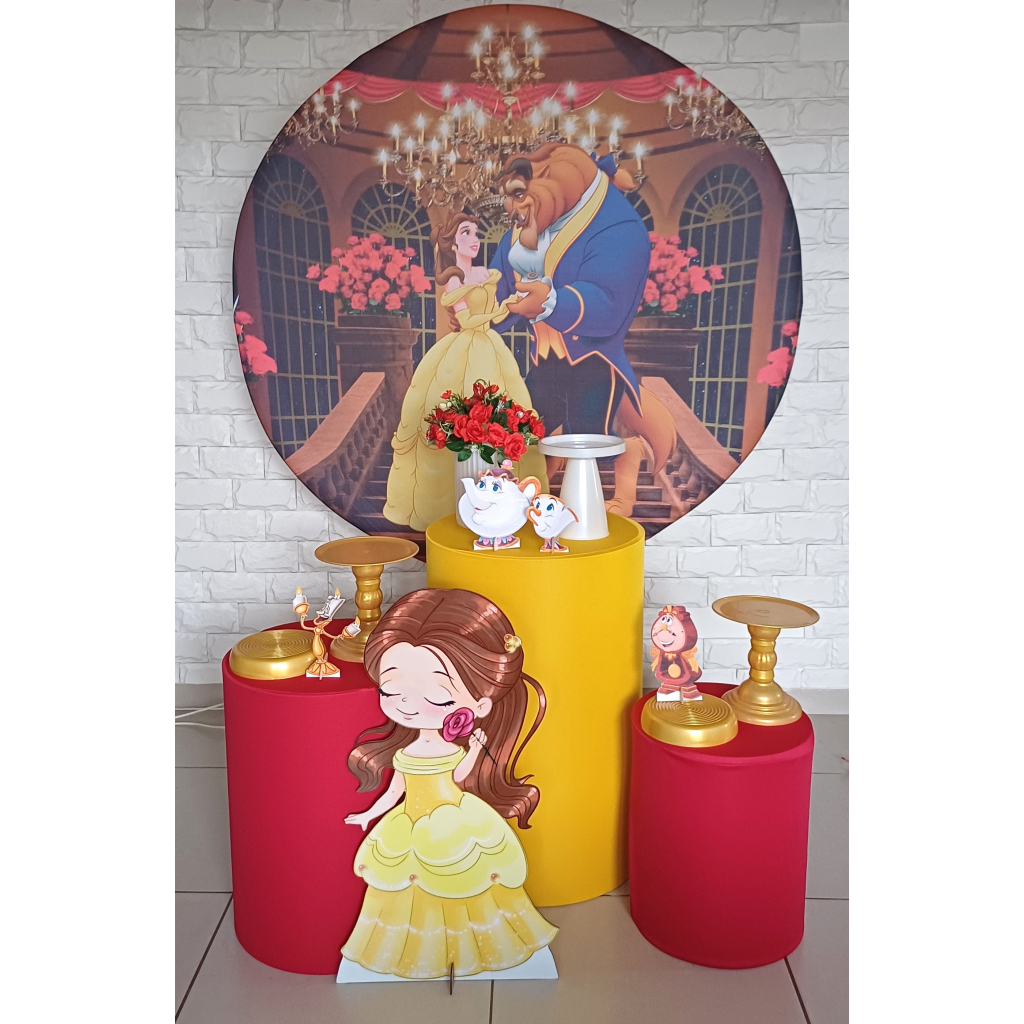 A Bela E A Fera - Kit Pegue E Monte - Luci_rodrigues_decorações