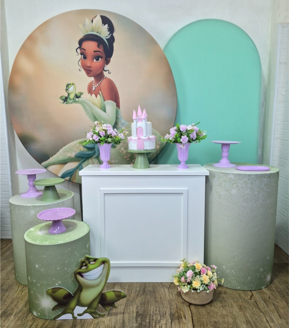 Princesa Tiana III - Kit Pegue E Monte - Luci_rodrigues_decorações