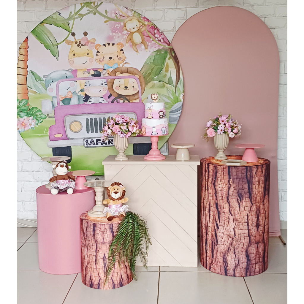 Safari Menina -Kit Pegue E Monte - Luci_rodrigues_decorações